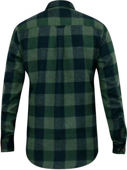 D555 GARFIELD Check Overshirt With Two Patch Pockets & Button Down Collar Navy - Särgid - Meeste suured särgid 2XL – 8XL