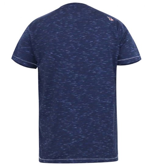 D555 Cropwell Õngekonksu pildiga T-särk tumesinine - T-särgid - Suured T-särgid 2XL – 14XL