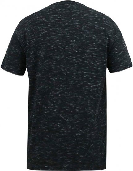 D555 ORSTON Reno Fabric Crew Neck T-Shirt With Chest Embroidery Black Reno - T-särgid - Suured T-särgid 2XL – 14XL