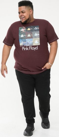 D555 DIVISION Official Pink Floyd Printed T-Shirt Burgundy - T-särgid - Suured T-särgid 2XL – 14XL