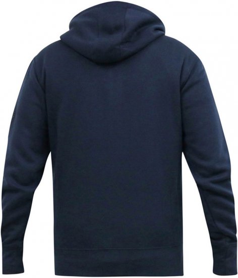 D555 GABRIEL Couture Zip Through Hoody With Reversible Zips Navy - Sviitrid ja dressipluusid - Meeste suured kapuutsiga jakid suurustes 2XL – 14XL