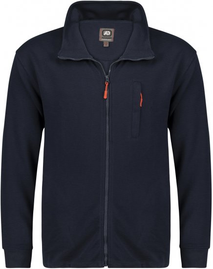 Adamo Max Ottoman Sweatshirt Navy - Sviitrid ja dressipluusid - Meeste suured kapuutsiga jakid suurustes 2XL – 14XL