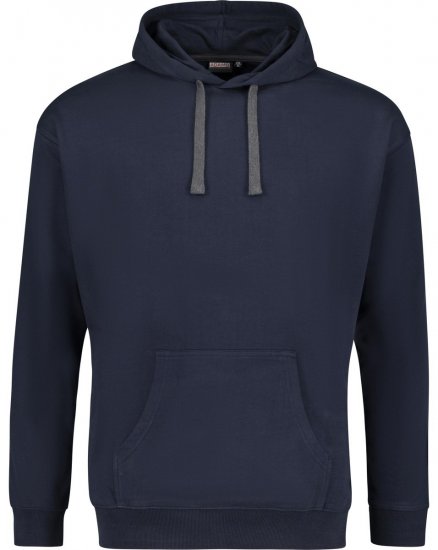 Adamo 159310 Pusa Tumesinine - Sviitrid ja dressipluusid - Meeste suured kapuutsiga jakid suurustes 2XL – 14XL