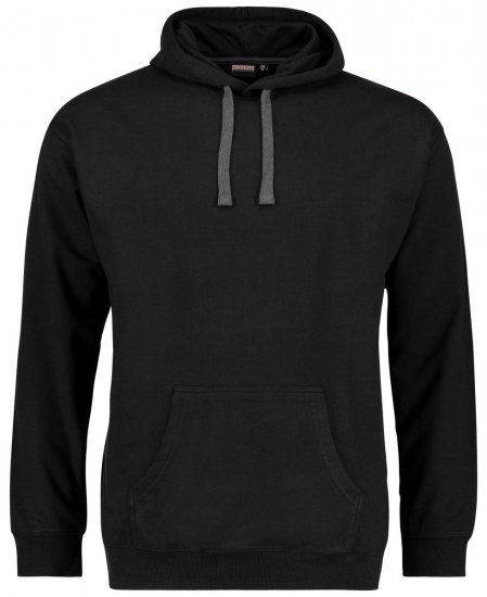 Adamo 159310 Pusa Must - Sviitrid ja dressipluusid - Meeste suured kapuutsiga jakid suurustes 2XL – 14XL