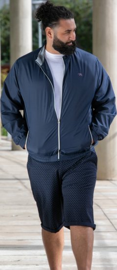 D555 Ealing Lightweight Zip Through Jacket With Zip Pockets Navy - Jakid ja joped - Joped, suured suurused: 2XL – 12XL