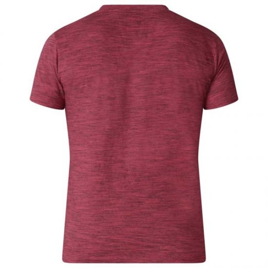 D555 Chalmer Couture Space Dye T-shirt Red - T-särgid - Suured T-särgid 2XL – 14XL