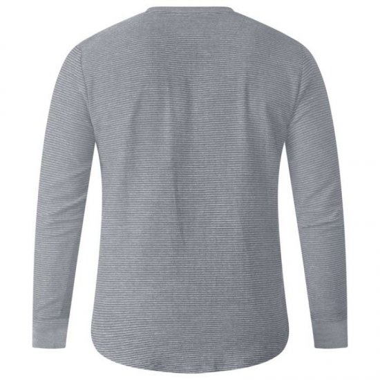 D555 Plato Long Sleeve T-shirt Grey - T-särgid - Suured T-särgid 2XL – 14XL