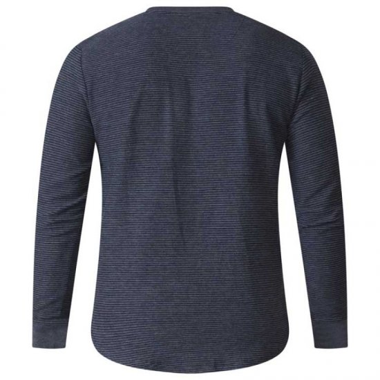 D555 Plato Long Sleeve T-shirt Charcoal - T-särgid - Suured T-särgid 2XL – 14XL