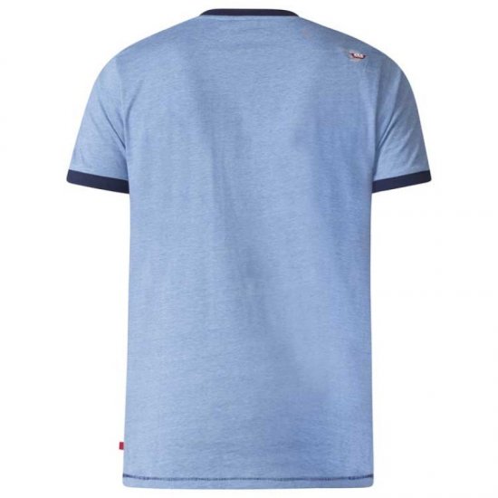 D555 Howie Fine Stripe T-shirt Blue - T-särgid - Suured T-särgid 2XL – 14XL