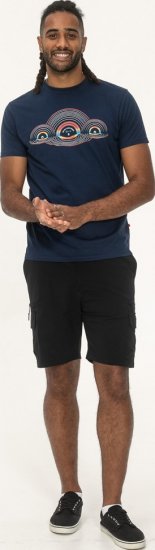 D555 Cheltenham Record With Reflection Printed T-shirt French Navy - T-särgid - Suured T-särgid 2XL – 14XL