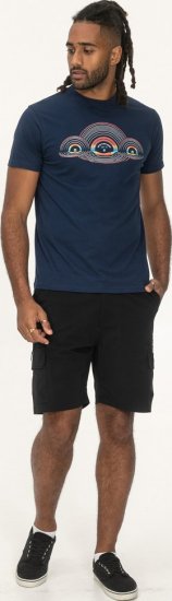 D555 Cheltenham Record With Reflection Printed T-shirt French Navy - T-särgid - Suured T-särgid 2XL – 14XL