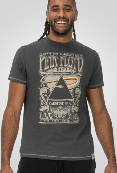D555 HANLEY Official Pink Floyd Crew Neck T-Shirt Dark Grey TALL SIZES - MEESTERIIDED MT-6XLT - Pikad meeste riided