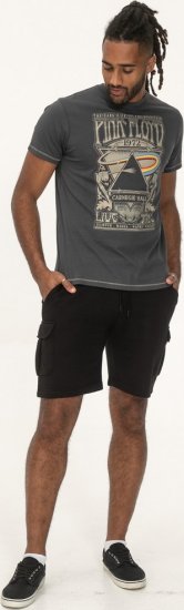 D555 HANLEY Official Pink Floyd Crew Neck T-Shirt Dark Grey - T-särgid - Suured T-särgid 2XL – 14XL