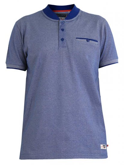 D555 Owen Colorless Polo Blue - Polosärgid - Meeste suured polosärgid 2XL – 8XL