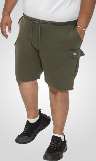 D555 Wigan 1 Elasticated Waist Fleece Cargo Shorts Khaki - Dressipüksid ja -šortsid - Spordipüksid ja Lühikesed Spordipüksid
