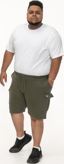 D555 Wigan 1 Elasticated Waist Fleece Cargo Shorts Khaki - Dressipüksid ja -šortsid - Spordipüksid ja Lühikesed Spordipüksid
