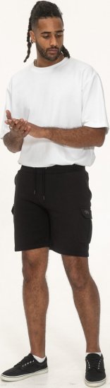 D555 Wigan 2 Elasticated Waist Fleece Cargo Shorts Black - Dressipüksid ja -šortsid - Spordipüksid ja Lühikesed Spordipüksid