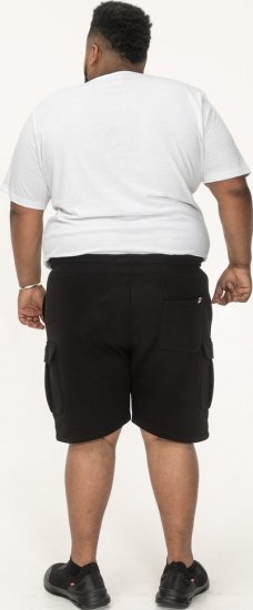D555 Wigan 2 Elasticated Waist Fleece Cargo Shorts Black - Dressipüksid ja -šortsid - Spordipüksid ja Lühikesed Spordipüksid
