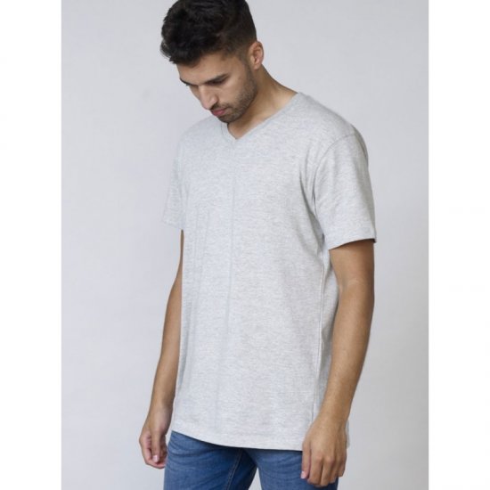 D555 Signature V-kaelusega T-särk Hall - T-särgid - Suured T-särgid 2XL – 14XL