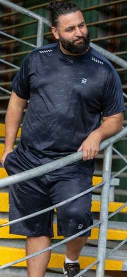 D555 Solihull Dry Wear Light Weight Poly Crew Neck T-Shirt Navy - Spordiriided & outdoor - Suured suurused meeste spordiriided