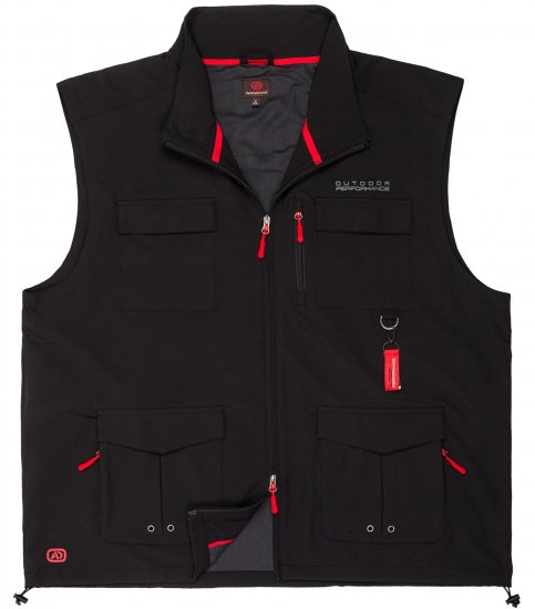 Adamo Tommy Outdoor Vest Black - Spordiriided & outdoor - Suured suurused meeste spordiriided