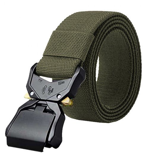D555 Dale Tactical Stretch Webbing Belt with Heavy Duty Quick Release Buckle Khaki - Rihmad - Pikad Rihmad W40-W70/2XL-8XL