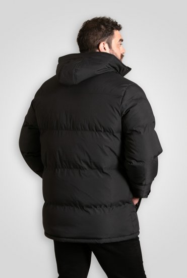 D555 Wolverhampton Quilted Padded Jacket with Hood Black - Jakid ja joped - Joped, suured suurused: 2XL – 12XL