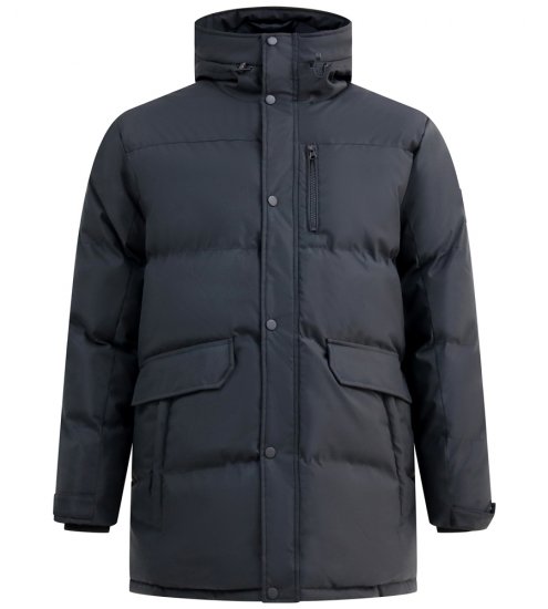 D555 Wolverhampton Quilted Padded Jacket with Hood Black - Jakid ja joped - Joped, suured suurused: 2XL – 12XL