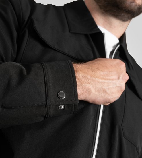 D555 Wimbledon Couture Stretch Jacket with Zipper Black - Jakid ja joped - Joped, suured suurused: 2XL – 12XL