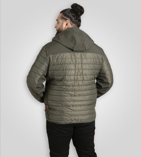 D555 Northfield Hybrid softshell tepitud kapuutsiga jope khaki - Jakid ja joped - Joped, suured suurused: 2XL – 12XL