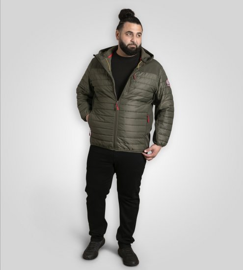 D555 Northfield Hybrid softshell tepitud kapuutsiga jope khaki - Jakid ja joped - Joped, suured suurused: 2XL – 12XL