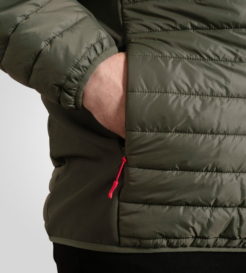 D555 Northfield Hybrid softshell tepitud kapuutsiga jope khaki - Jakid ja joped - Joped, suured suurused: 2XL – 12XL