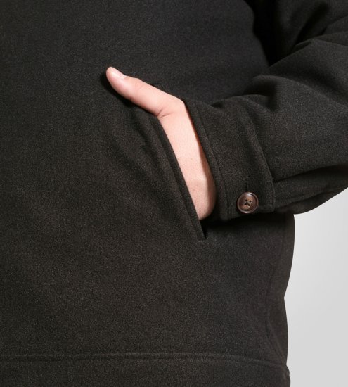 D555 Epsom Harrington Jacket with Zip Through Collared Melton Black - Jakid ja joped - Joped, suured suurused: 2XL – 12XL