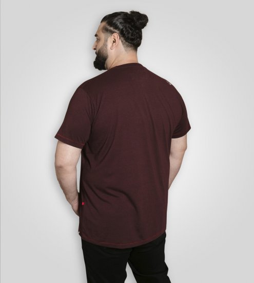 D555 Barnsley Guitar and Amp Crew Neck T-Shirt Burgundy - T-särgid - Suured T-särgid 2XL – 14XL