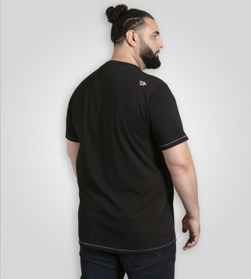 D555 Dewsbury Skeleton On Bike Crew Neck T-Shirt Black TALL SIZE - MEESTERIIDED MT-6XLT - Pikad meeste riided