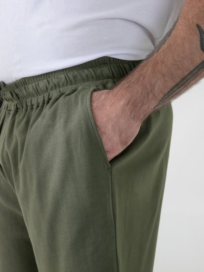 D555 Mitchell 1 Stretch-Lühikesed püksid Elastse Vöökohaga Khaki - Dressipüksid ja -šortsid - Spordipüksid ja Lühikesed Spordipüksid