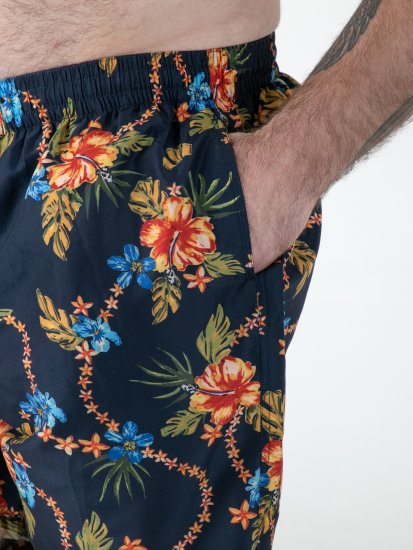 D555 Dawson AO Ujumispüksid Hawaii Mustriga Tumesinised - Aluspesu ja ujumisriided - Aluspesu 2XL-8XL