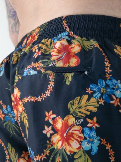 D555 Dawson AO Ujumispüksid Hawaii Mustriga Tumesinised - Aluspesu ja ujumisriided - Aluspesu 2XL-8XL