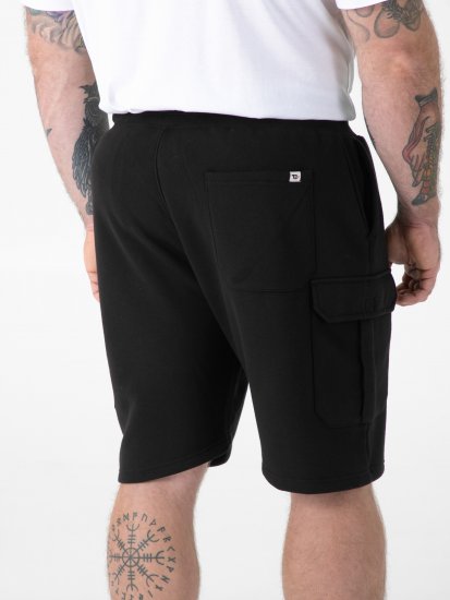 D555 Robinson 1 Fleece Cargo-Lühikesed püksid Elastse Vöökohaga Mustad - Dressipüksid ja -šortsid - Spordipüksid ja Lühikesed Spordipüksid