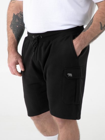 D555 Robinson 1 Fleece Cargo-Lühikesed püksid Elastse Vöökohaga Mustad - Dressipüksid ja -šortsid - Spordipüksid ja Lühikesed Spordipüksid