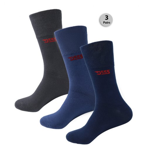 D555 Harold 2 Multi Color Pack of 3 Extra Wide Comfort Fit Socks - Aluspesu ja ujumisriided - Aluspesu 2XL-8XL