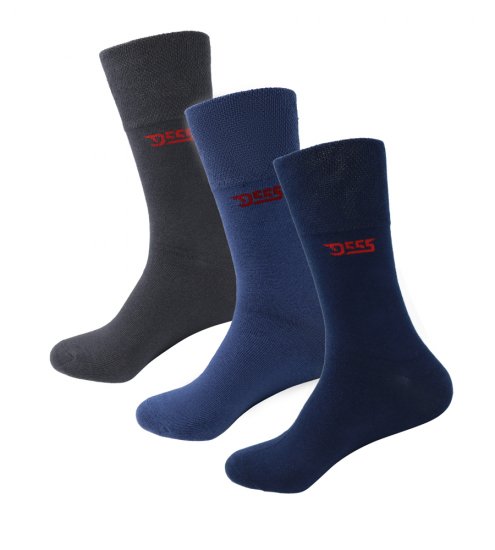 D555 Harold 2 Multi Color Pack of 3 Extra Wide Comfort Fit Socks - Aluspesu ja ujumisriided - Aluspesu 2XL-8XL