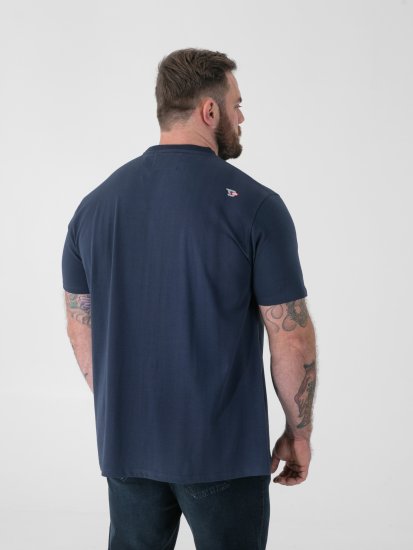 D555 Hockney T-särk Mootorrattapildiga Tumesinine - T-särgid - Suured T-särgid 2XL – 14XL