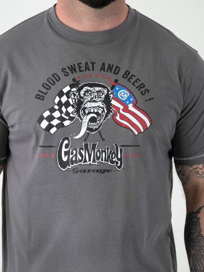 D555 Jasper Official Gas Monkey T-särk Pildiga Hall - T-särgid - Suured T-särgid 2XL – 14XL