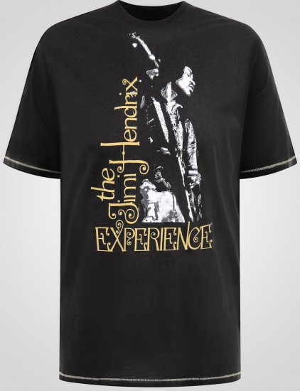 D555 Stokes Official Jimi Hendrix Experience T-särk Pildiga - T-särgid - Suured T-särgid 2XL – 14XL
