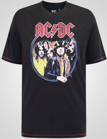 D555 Hugh Official ACDC Highway To Hell T-särk Pildiga Must - T-särgid - Suured T-särgid 2XL – 14XL