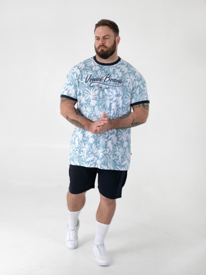 D555 Shoreham AO T-särk Venice Beach Pildiga Sinine - T-särgid - Suured T-särgid 2XL – 14XL