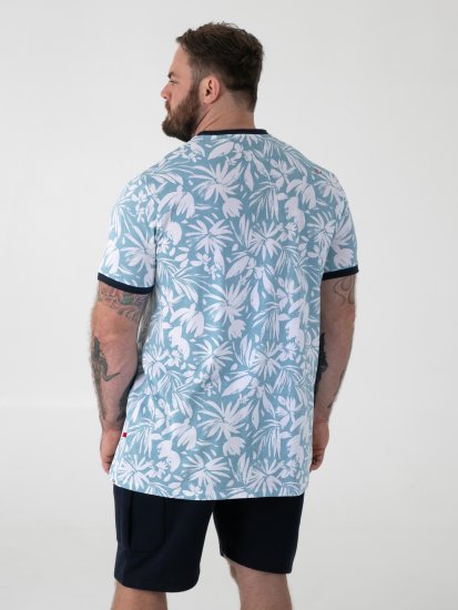 D555 Shoreham AO T-särk Venice Beach Pildiga Sinine - T-särgid - Suured T-särgid 2XL – 14XL