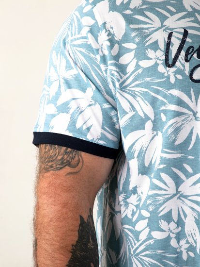 D555 Shoreham AO T-särk Venice Beach Pildiga Sinine - T-särgid - Suured T-särgid 2XL – 14XL