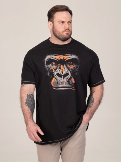 D555 Perkins Trükitud T-särk Must - T-särgid - Suured T-särgid 2XL – 14XL